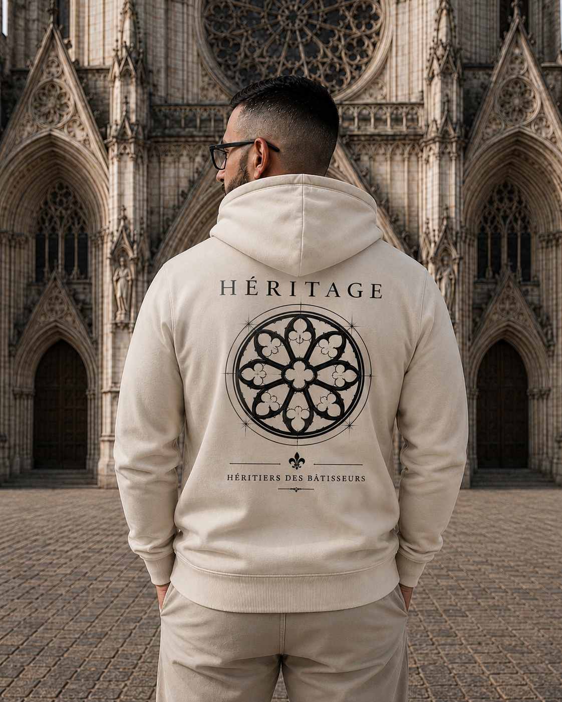 Sweat à capuche HÉRITAGE – Héritiers des Bâtisseurs
