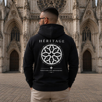 Sweat à capuche HÉRITAGE – Héritiers des Bâtisseurs