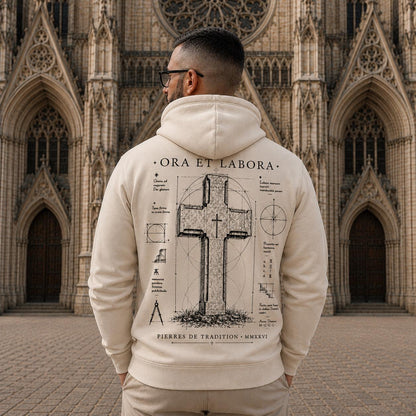 Sweat à capuche ORA ET LABORA – Édition Solidaire Fontgombault