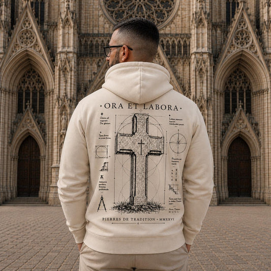 Sweat à capuche ORA ET LABORA – Édition Solidaire Fontgombault