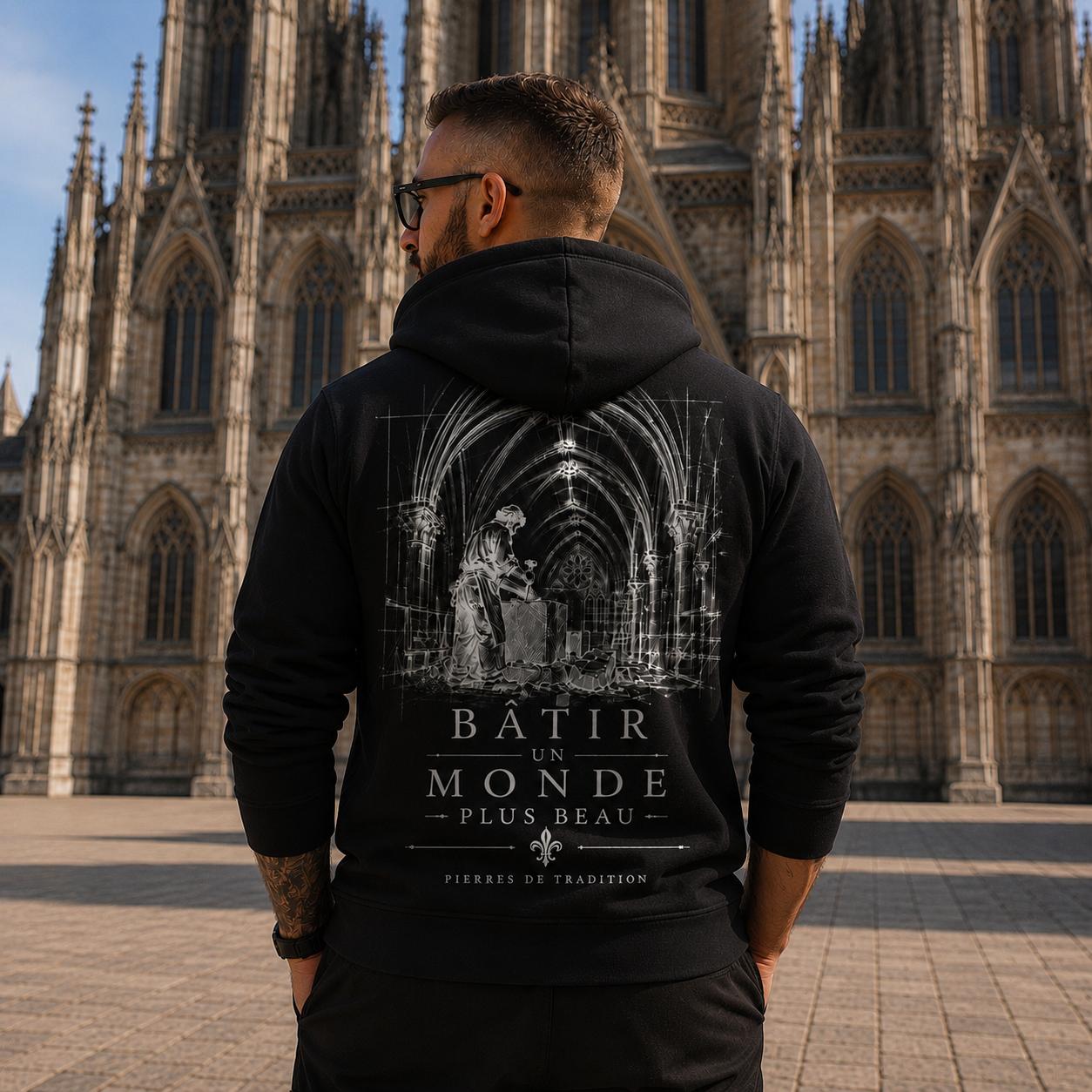 Sweat à capuche BÂTIR – Un monde plus beau